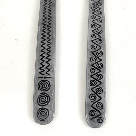 Wilton Armetale Reggae Pewter Serving Fork & Spoon - Picture 8 of 16